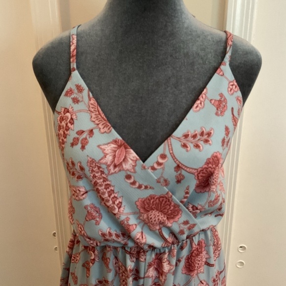 💙 BOOHOO PAISLEY PRINT WRAP STRAPPY JUMPSUIT - Picture 6 of 8